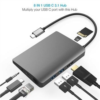 8 viename C tipo stebulė